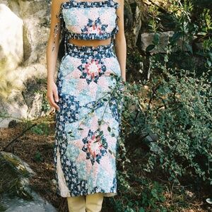 Sea New York Talia Quilted Midi Skirt (Size M)